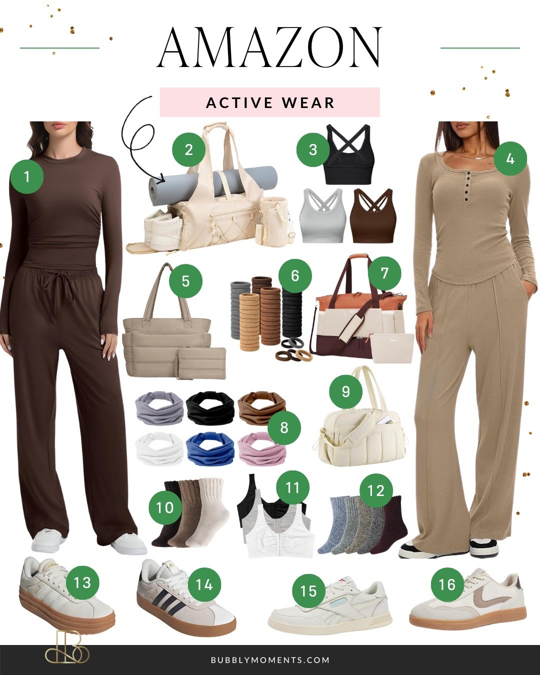 Ready to upgrade your athleisure game? 👟🔥 I have rounded up the absolute best Amazon activewear and lounge essentials that combine comfort, functionality, and high-end style. If you love the clean girl aesthetic, cozy monochromatic sets, and practical but chic accessories, you will want to add these to your cart immediately. This curated collection features premium-quality matching sets, ultra-soft loungewear, supportive sports bras, and the trendiest footwear to keep you moving in style.

What makes these Amazon fashion finds so incredible is their versatility. They are perfect for your morning hot girl walk, a high-intensity gym session, running errands around town, or lounging in style. We’ve also included the best aesthetic gym bags, travel totes, hair accessories, and cozy socks to complete your signature look effortlessly. 

Investing in high-quality, affordable basics makes getting dressed in the morning so much easier. These pieces offer the perfect blend of stretch, support, and style without breaking the bank. Mix and match the neutral tones to build your dream activewear capsule wardrobe!

Click the link to shop these exact items directly on my LTK page. Make sure to follow for daily Amazon fashion finds, budget-friendly style inspiration, and viral product reviews! ✨

#AmazonActivewear #AmazonFashion #AthleisureOOTD #AmazonFinds #GymOutfits #LoungeWearSet #HotGirlWalk #PilatesStyle #CleanGirlAesthetic #AmazonMustHaves #OOTD #FitnessFashion #TravelOutfits #CozyStyle #CasualChic #NeutralStyle #AmazonShopping #AestheticOutfits #SneakerHead #GymBagEssentials #LTKfinds #LTKsalealert #LTKfashion #TrendyOutfits #AffordableLuxury #WardrobeBasics #StyleInspo #ActiveLifestyle #CapsuleWardrobe #AmazonHaul

#LTKdayinmylife #LTKootd #LTKfitnessgoals