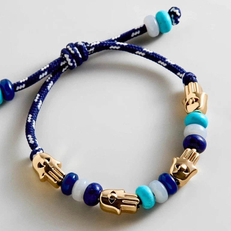 Happy Here Beaded Bracelet - Hamsa | BaubleBar