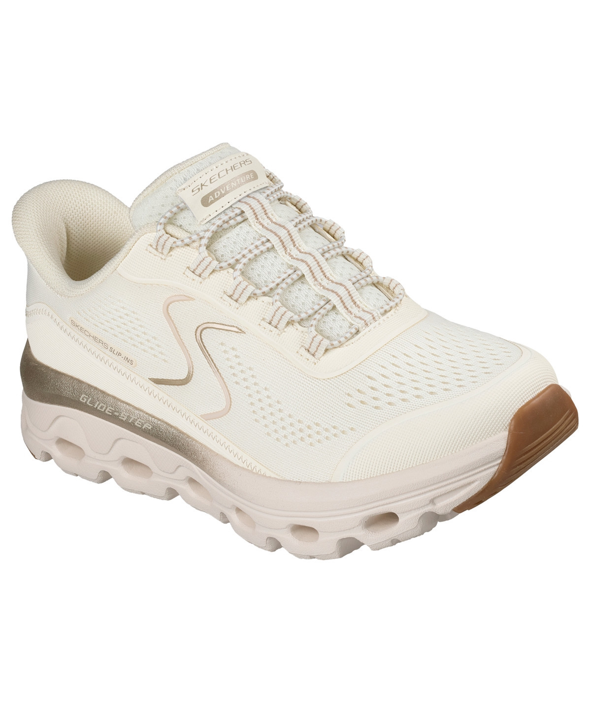 Skechers Women's Slip-Ins: Glide-Step Sole Athletic Walking Sneakers from Finish Line - Champagne | Macy's