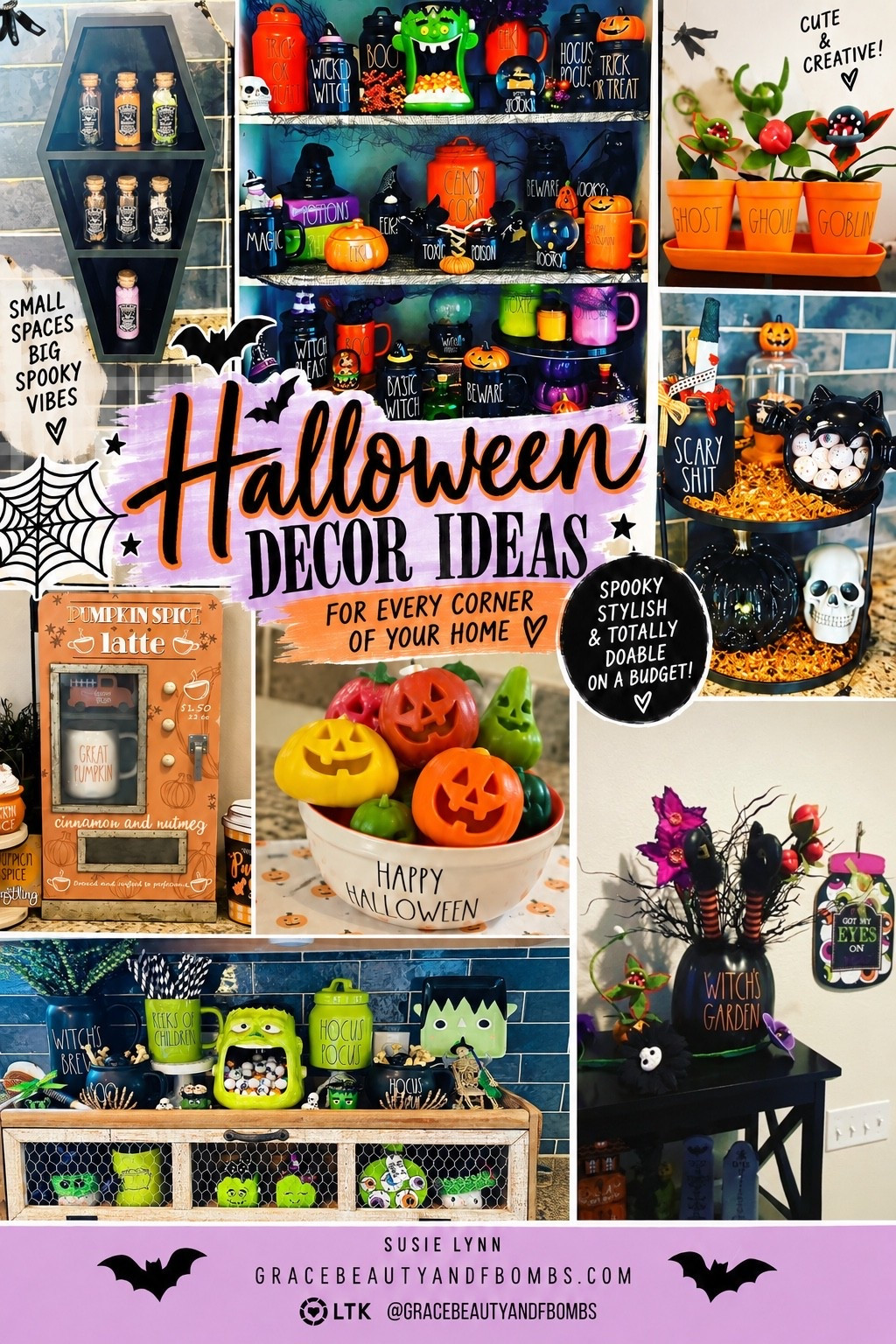 My Halloween Decor! You can read my blog here on how I decorate and where I find it all: https://gracebeautyandfbombs.com/halloweendecor2024/
#HalloweenDecor #Halloween #RaeDunnHalloween #RaeDunn #Halloweenhutch #Halloweenhutchdecor #Halloweendecorations #Halloween2026 #Halloweenparty #FarmhouseHalloween

#LTKHome #LTKSeasonal