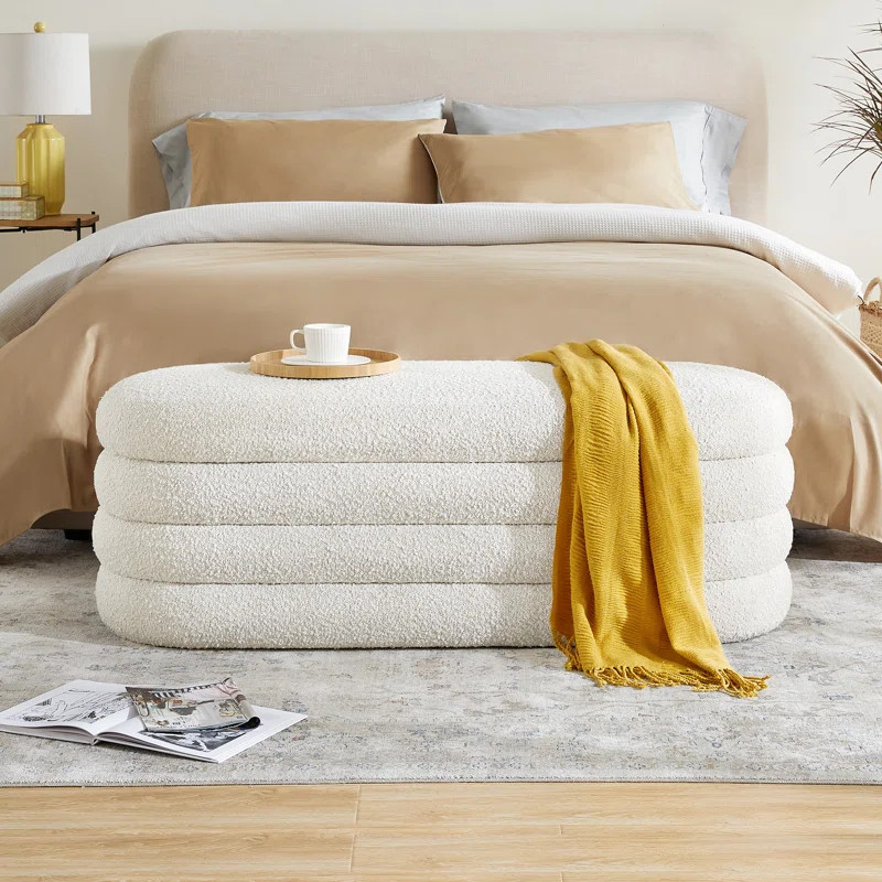 Latitude Run® Tora Polyester Upholstered Storage Bench & Reviews | Wayfair | Wayfair North America