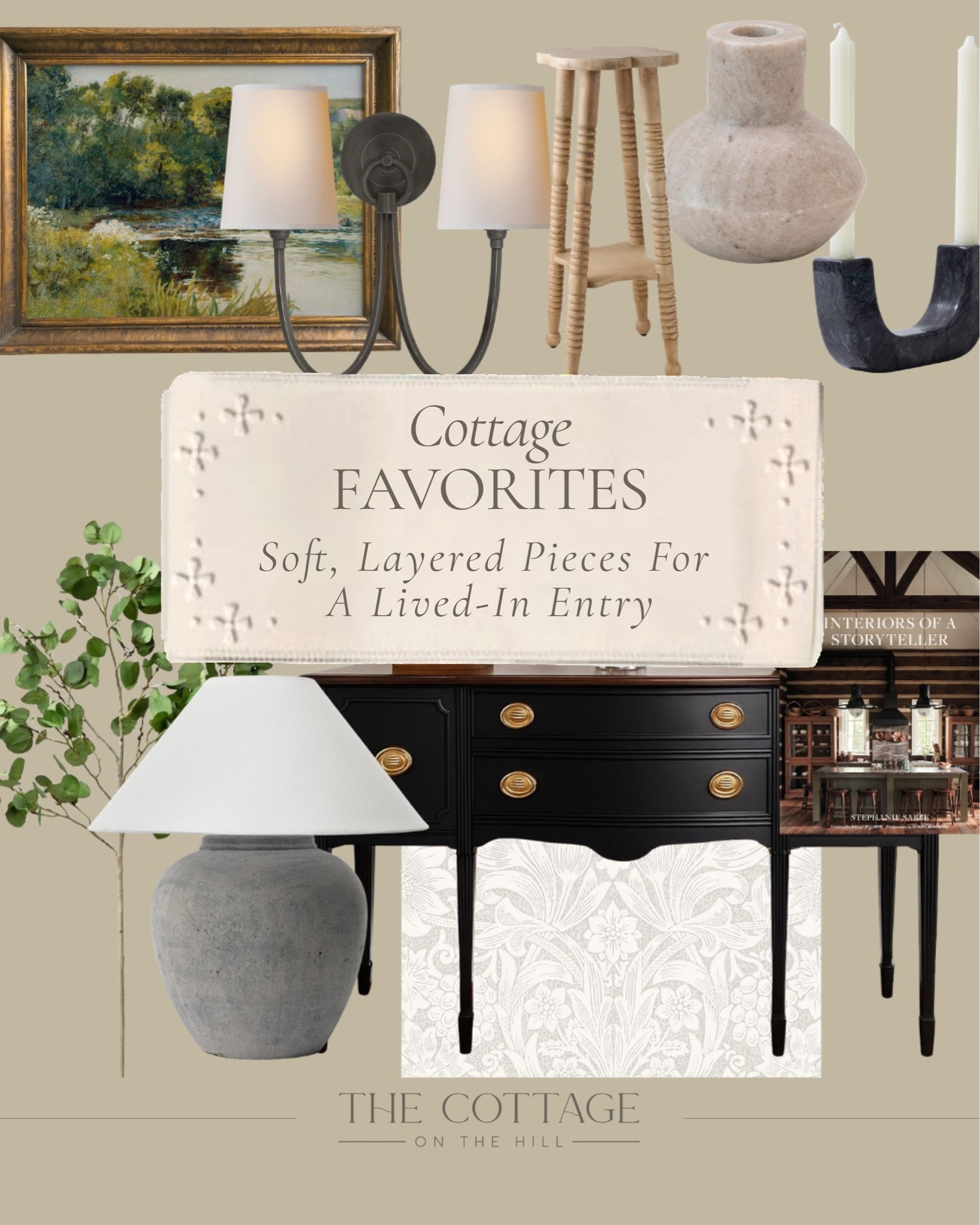 Entryway pieces I’m loving lately ✨ 

Soft lighting, aged brass, warm woods, and timeless accents that make a space feel layered, welcoming, and lived-in without feeling overdone.

Shop all the pieces here! 

#LTKhome