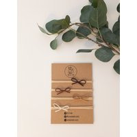 Lovely Neutral Brown Minimalist Baby Bow Headbands | Etsy (US)