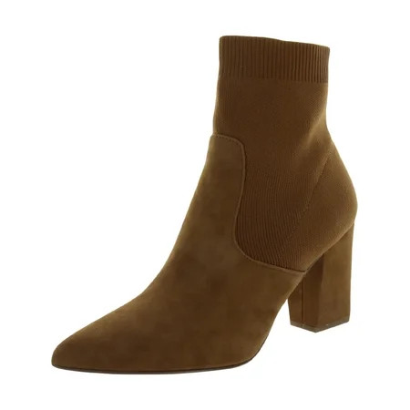 Steve Madden Womens Remy Suede Block Heel Sock Boot Tan 10 Medium (B M) | Walmart (US)
