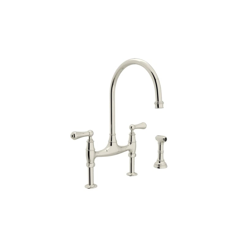 Rohl U.4719L-2 Perrin and Rowe Georgian Era 1.8 GPM Bridge Faucet with Two Lever | Build.com, Inc.