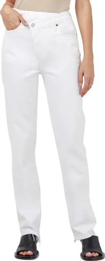 Crisscross High Waist Organic Cotton Jeans | Nordstrom