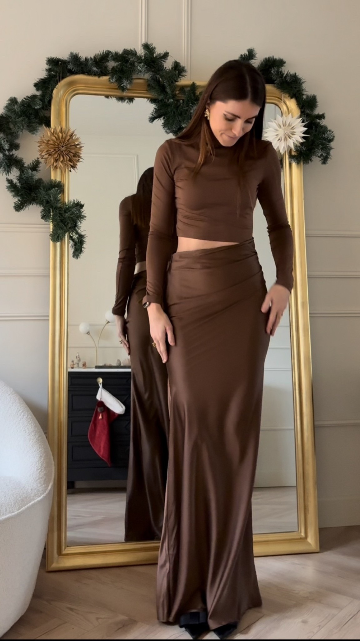 Brown satin dress for Christmas 🤎

#LTKnederlands #LTKeurope #LTKpartywear