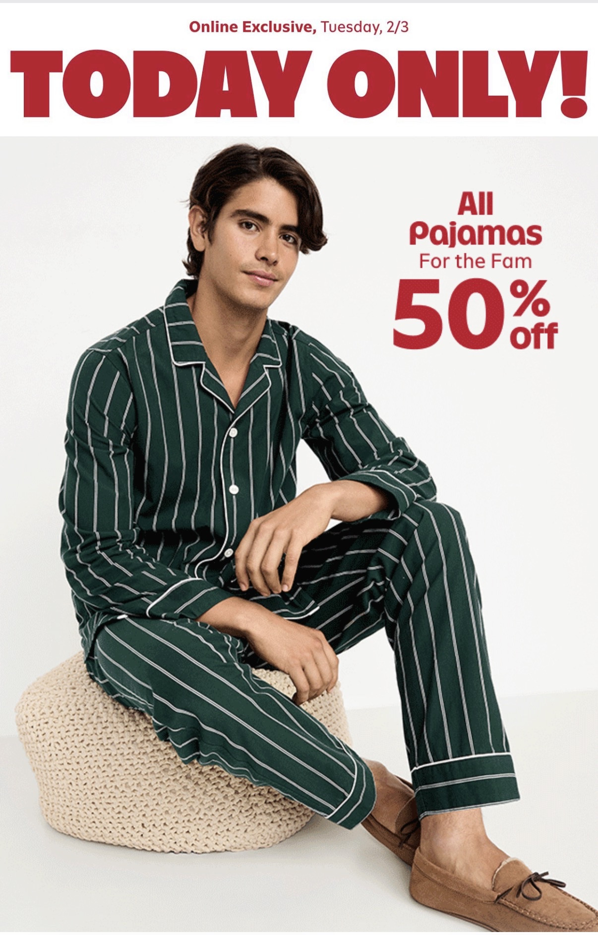 If your family lives in pajamas like mine, RUN. Old Navy is doing 50% off ALL pajamas today and it’s the best time to refresh everyone’s sleepwear without breaking the bank. Soft, comfy, cute, and budget friendly is always a yes in my house.
#OldNavyDeals #PajamaSale #FamilyShopping #MomApproved #CozyVibesOnly #ShoppingWithPriiincesss #Atlantamom #AtlantaBloggers #AtlantaContentCreators #AffordableStyle #EverydayComfort #MomLifeShopping

#LTKMens #LTKSaleAlert #LTKValentine