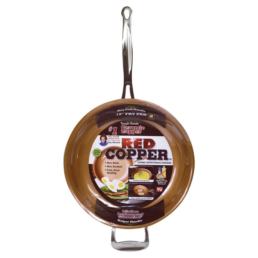 As Seen on TV 12"" Frying Pan Red Copper | Target