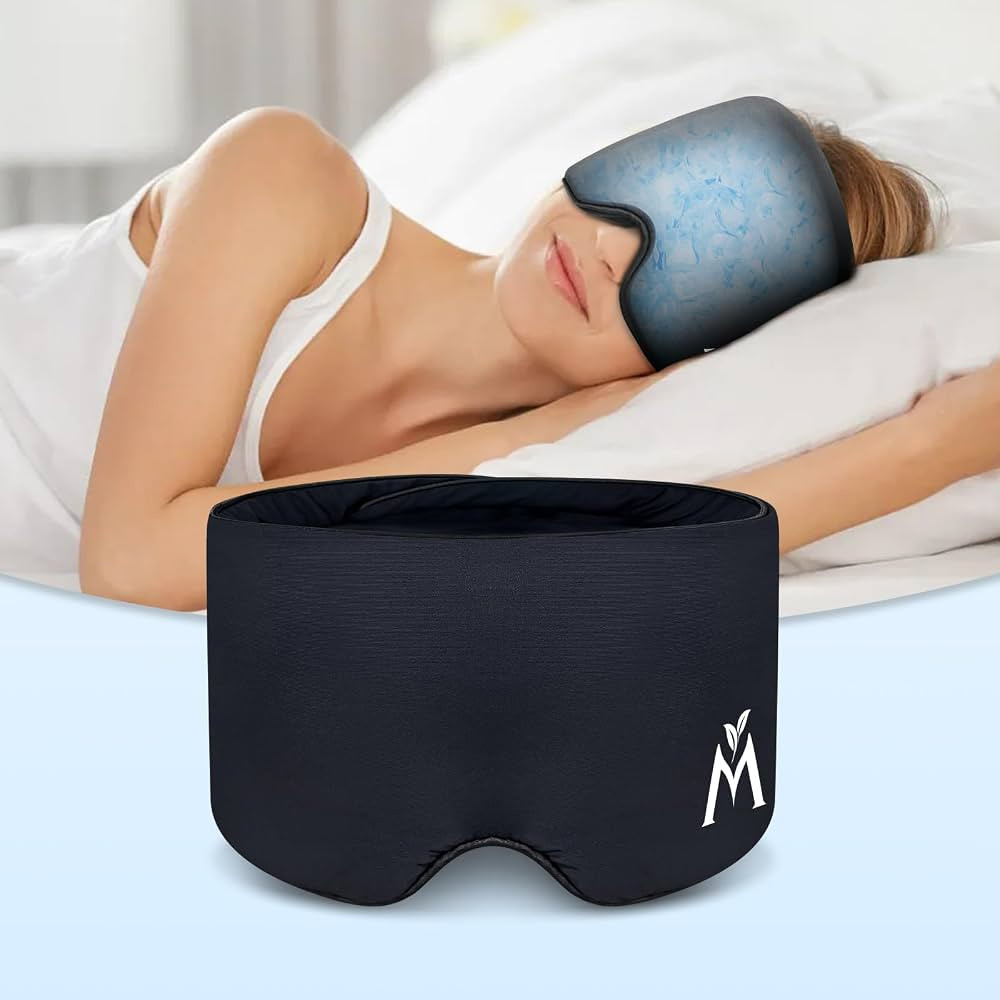 Mavogel Cooling Sleep Mask - Gel-Infused Cooling Eye Mask for Summer, Cooling Relief for Eye Fati... | Amazon (US)