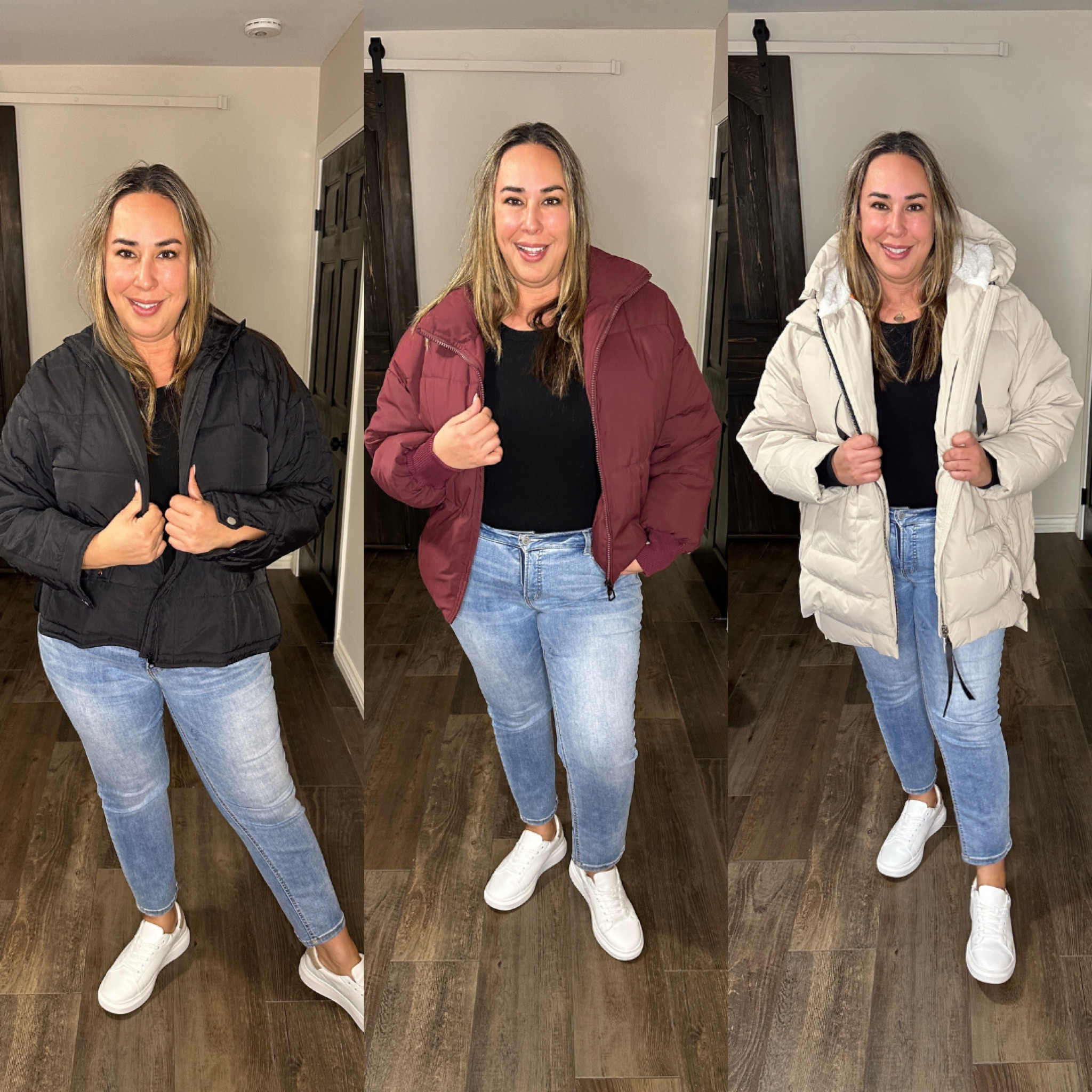 I'm a size 16 and my usual size is XL. I'm wearing an XL in the black puffer jacket and a Large in the wine red puffer jacket, get your usual size. That was the largest they had 🤣For the down jacket, I'm wearing an XXL.
#fashionfinds #midsizeoufit #fallfashion

#LTKmidsize #LTKstyletip #LTKSeasonal
