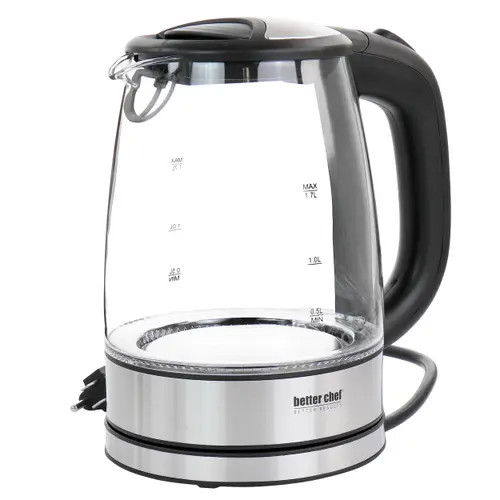 Better Chef 1.7 Liter 360 Degree Glass Cordless Electric Kettle in Silver at Nordstrom | Nordstrom