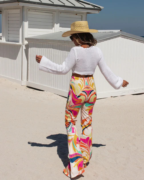 Ramona Printed High Waisted Flare Pants - FINAL SALE | VICI