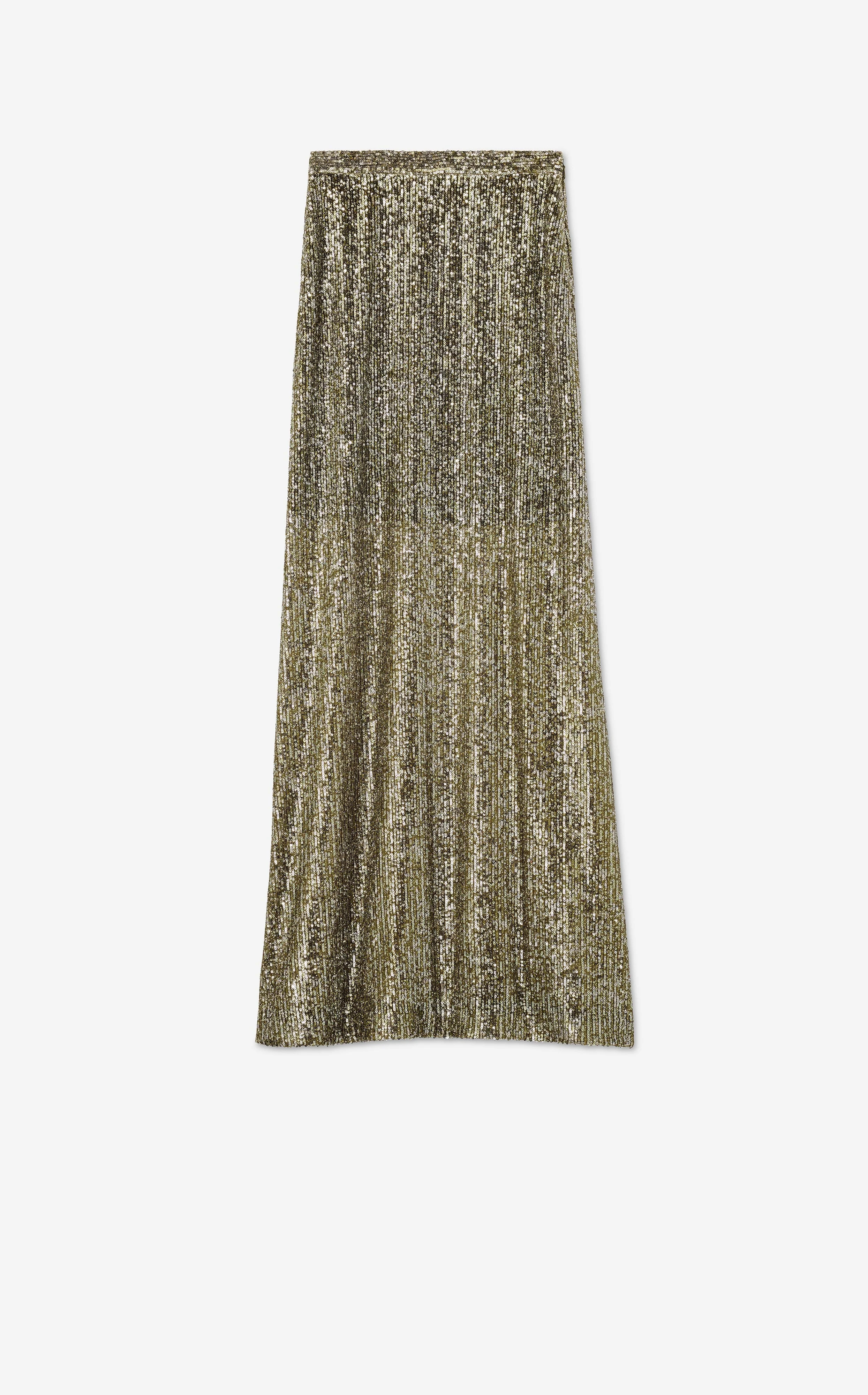 Sequin Knit Maxi Skirt | St. John Knits