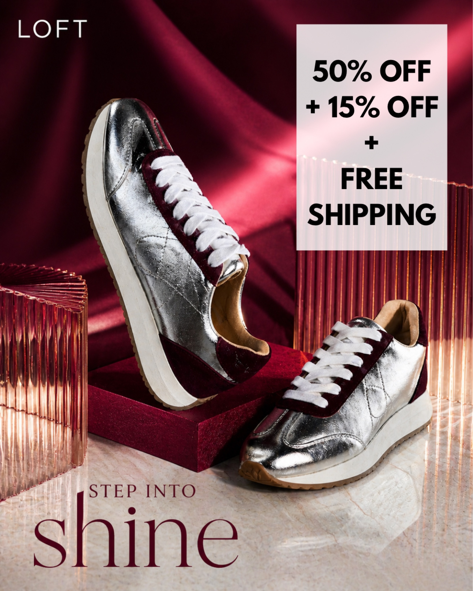 ‼️LOFT SALE‼️ 50% off + an additional 15% OFF and FREE Shipping Site Wide!! My Silver Sneakers shine in the Sunshine 

Follow my LTK @fashionistanyc on the @shop.LTK app to view this post and get my exclusive app-only content!

#liketkit #LTKSaleAlert #LTKfitnessgoals #LTKActive
@shop.ltk
https://liketk.it/6aEQR
