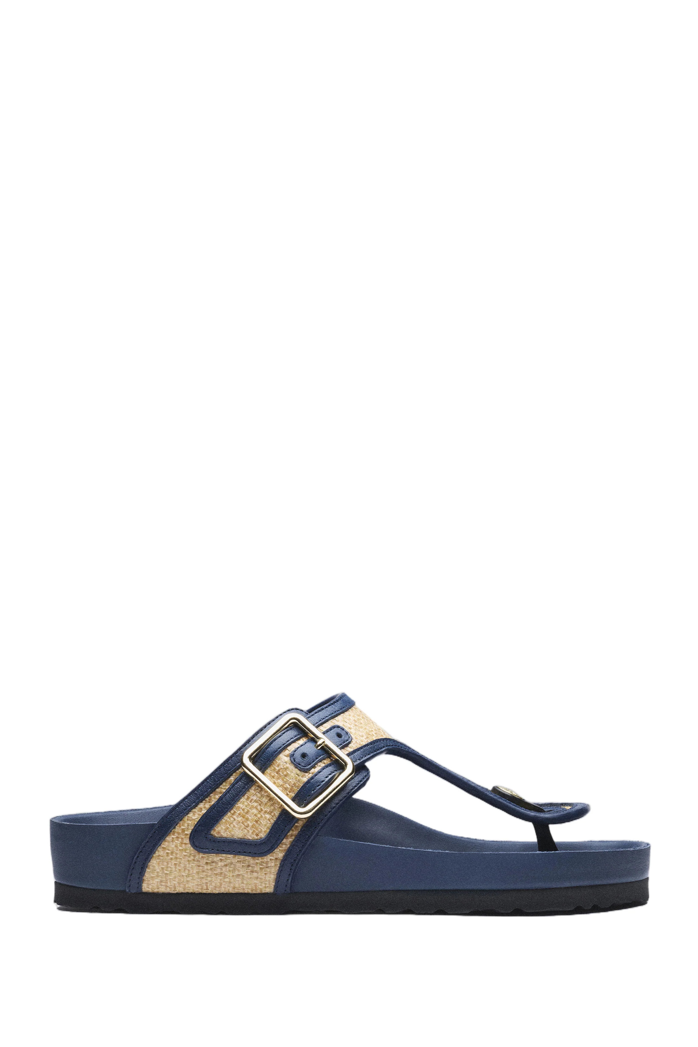 Natural Raffia Gizeh Thong Sandals | Shop Simon