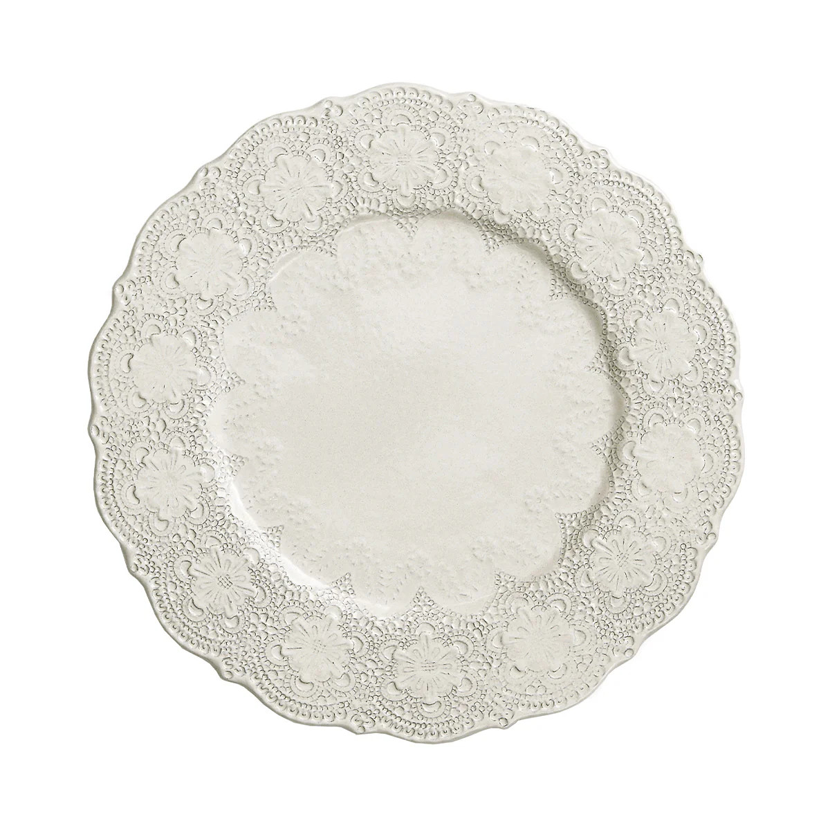 Merletto Antique Charger | Arte Italica & Crown Linen Designs