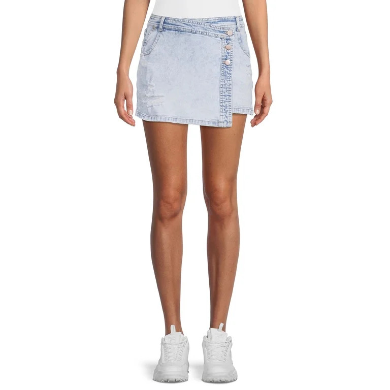 No Boundaries Juniors' Denim Skort | Walmart (US)