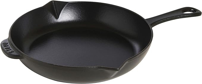Staub Cast Iron 10-inch Fry Pan - Matte Black, Made in France | Amazon (US)