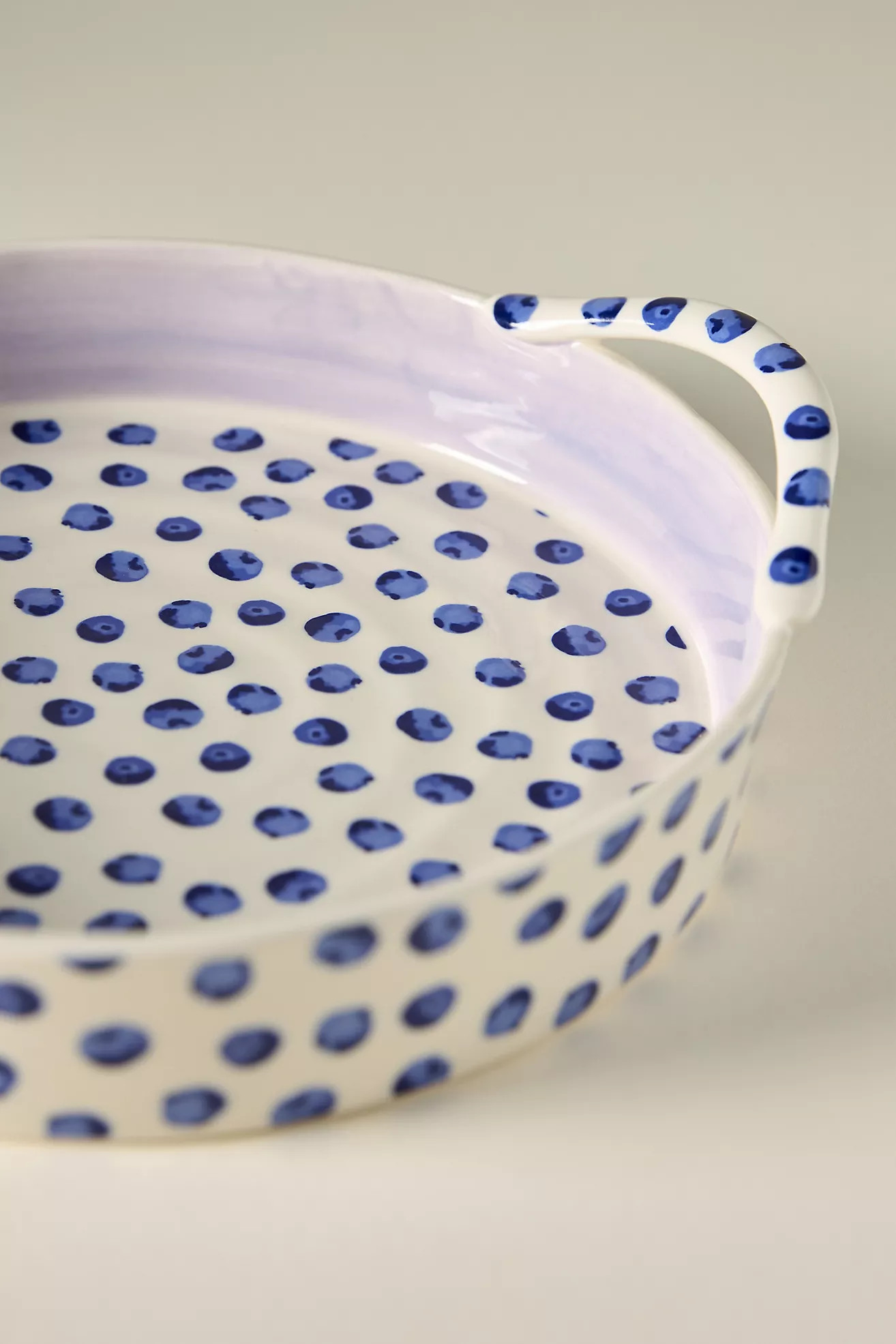 Berry Icon Handpainted Stoneware Pie Dish | Anthropologie (US)