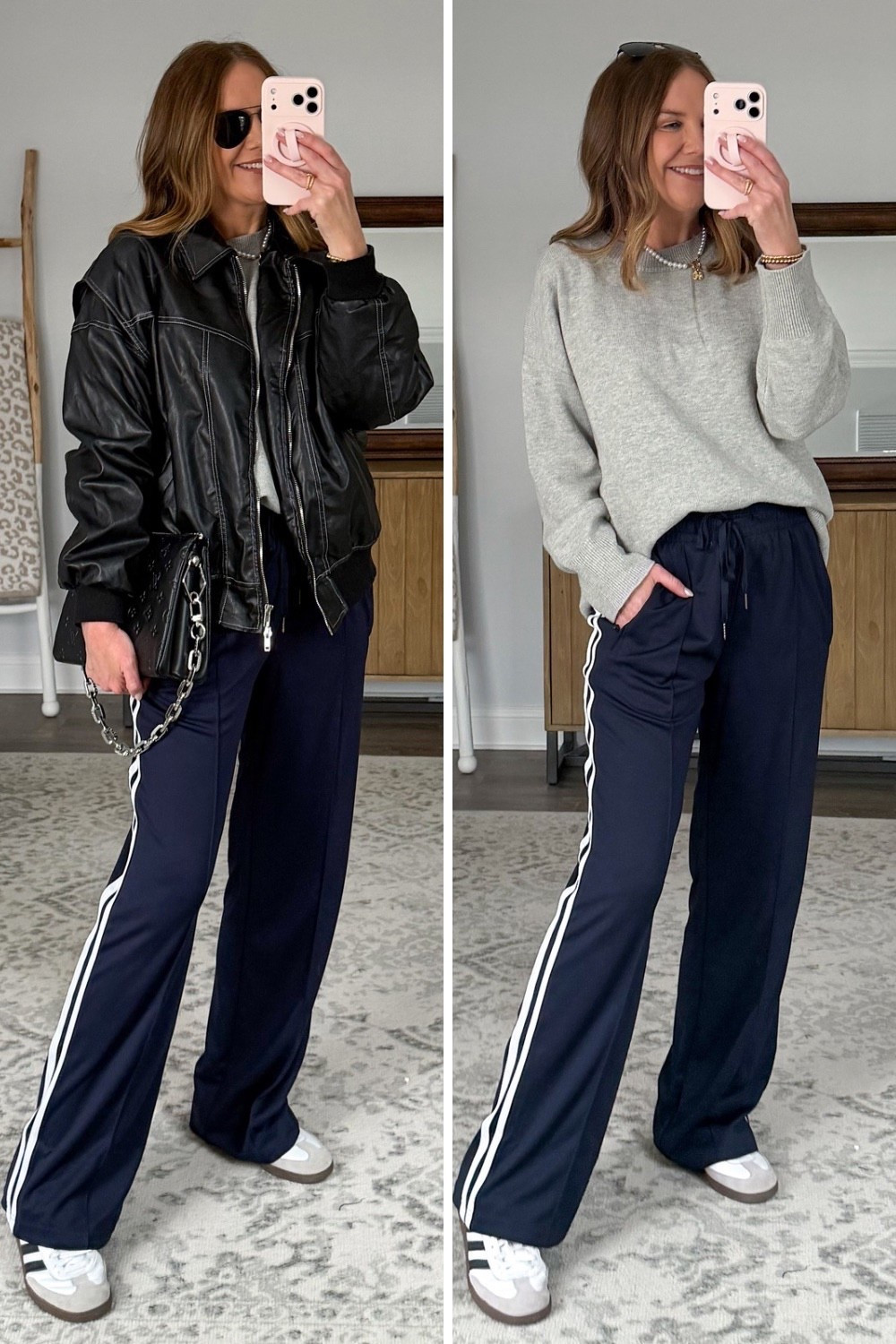 Track pants are trending and this pair comes in 9 colors, sizes S-XXL and a whopping FIVE inseam lengths! #petitefriendly #tallgirlfriendly I can’t wait to style these additional ways as we get closer to spring! 

#tallgirlfashion #affordablefashionfinds #trackpants 

Trending styles, transitional fashion, how to style, track pants outfit, Amazon outfit, casual chic style, style over 40



#LTKootd #LTKOver40 #LTKSeasonal