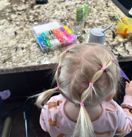 Toddler hairstyle. This rubber band hairstyle kit has been a great help with doing my littles hair. 

#LTKbeauty #LTKkids #LTKfindsunder50