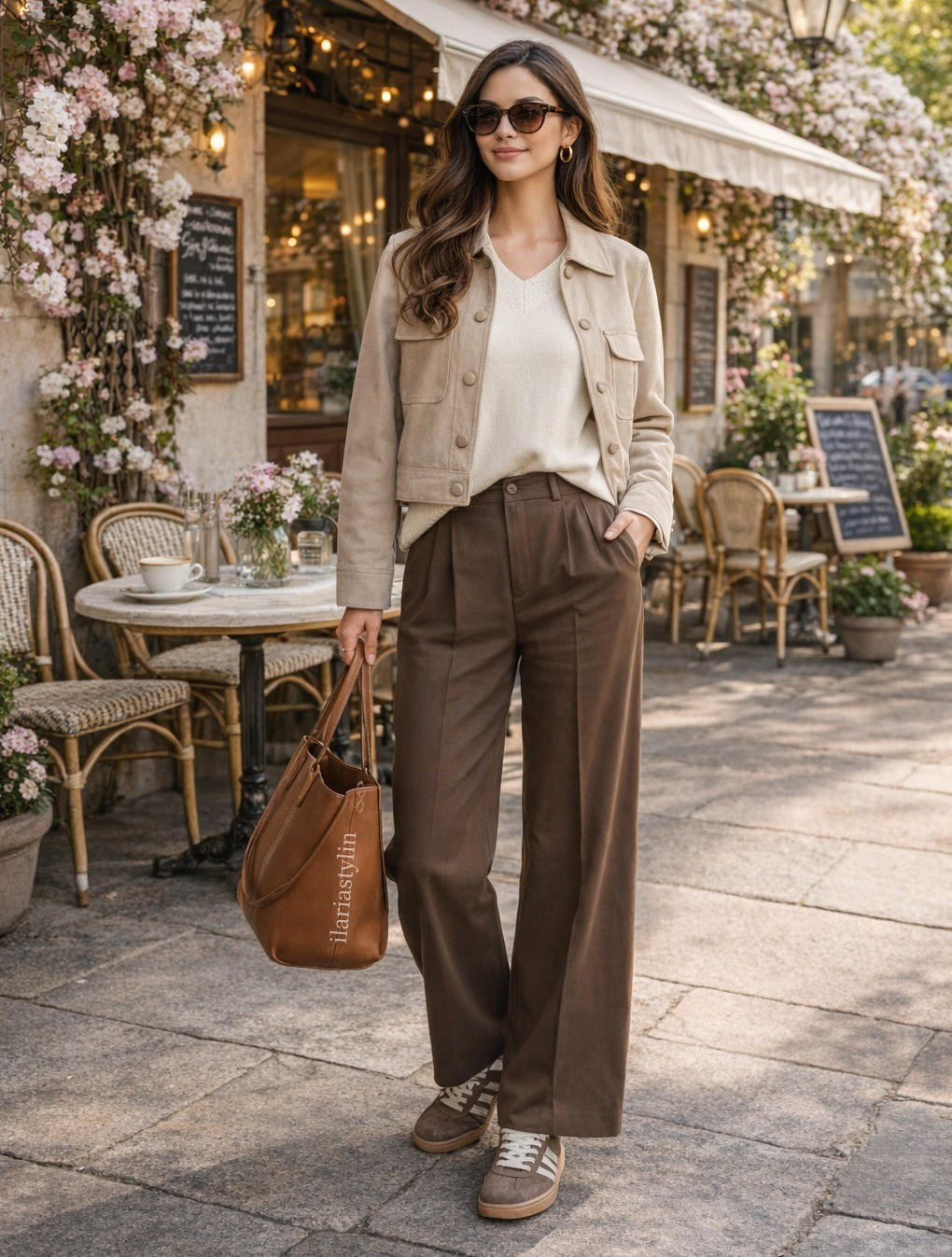 Soft neutrals & warm browns 🤎

outfit ideas, spring outfit, beige jacket, short jacket, suede jacket, cream sweater, v-neck sweater, brown pants, brown sneakers, adidas speziali, camel bag, tote bag, shoulder bag, casual outfit, casual chic outfit

#LTKootd #LTKSeasonal #LTKWorkwear