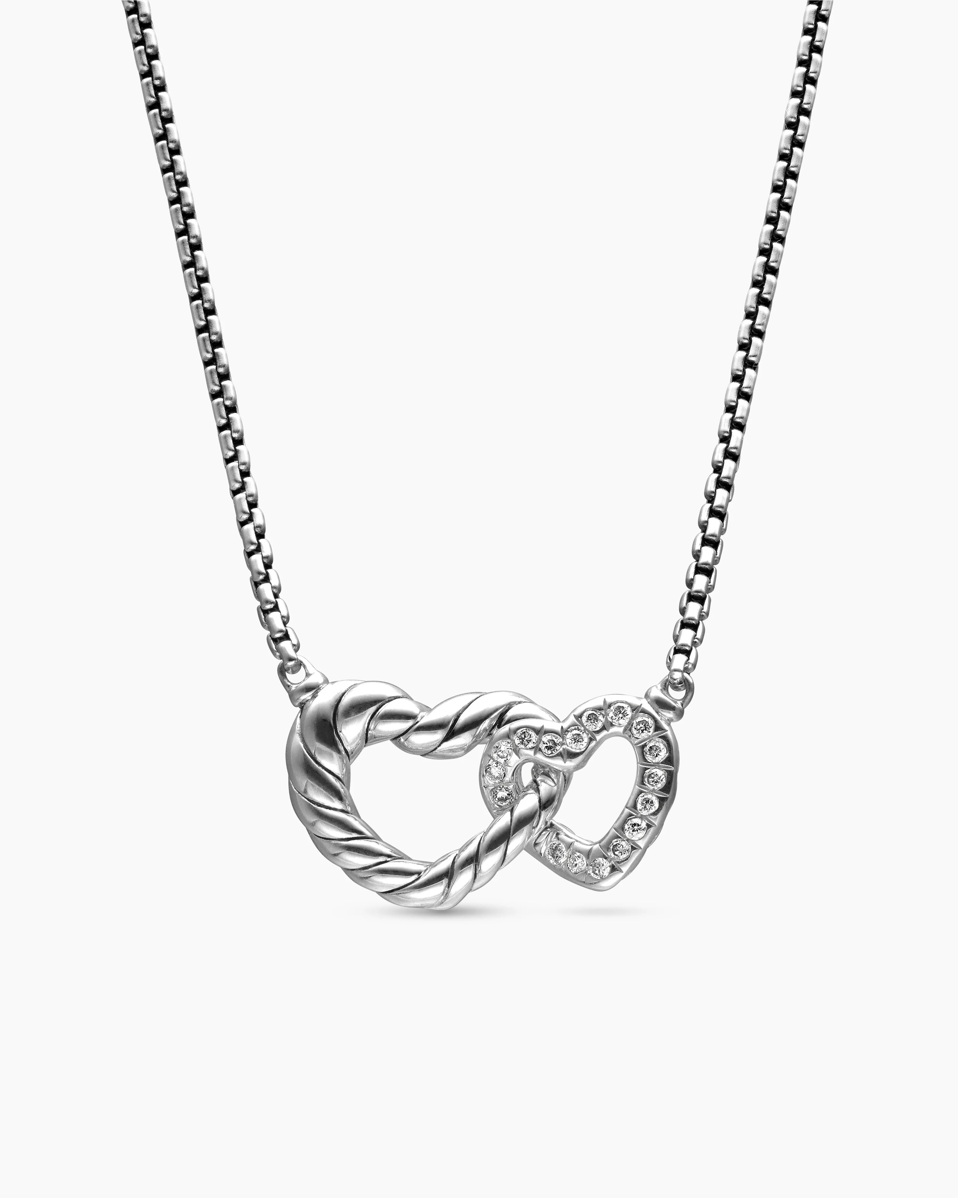 Cable Collectibles® Interlocking Heart Necklace | David Yurman