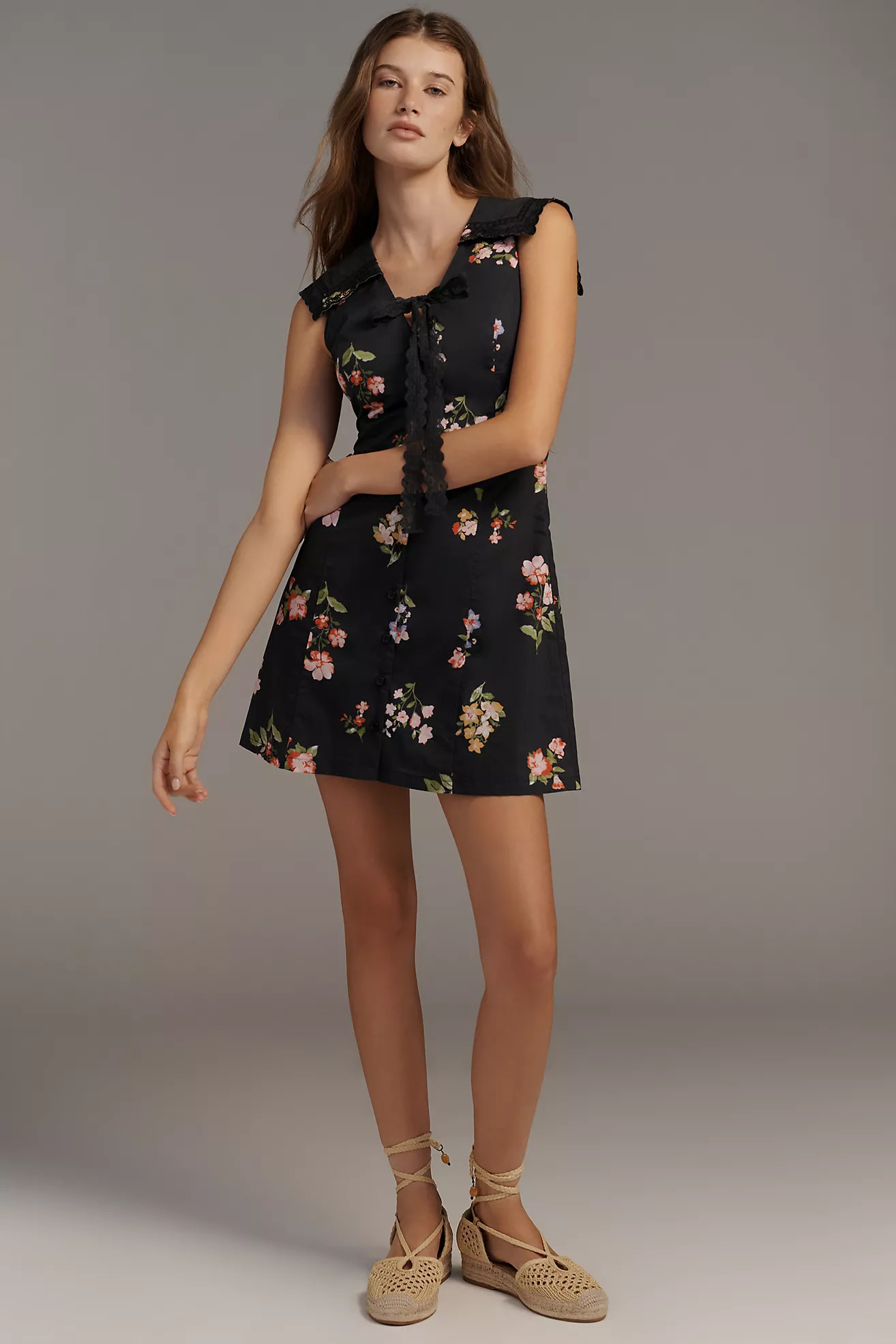 Arose Studio Charlie Sleeveless Collared Mini Dress | Anthropologie (US)