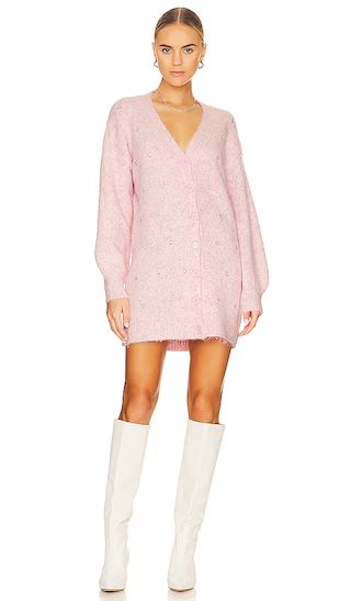 Rishelle Embellished Sweater Dress in Light Pink | Revolve Clothing (Global)