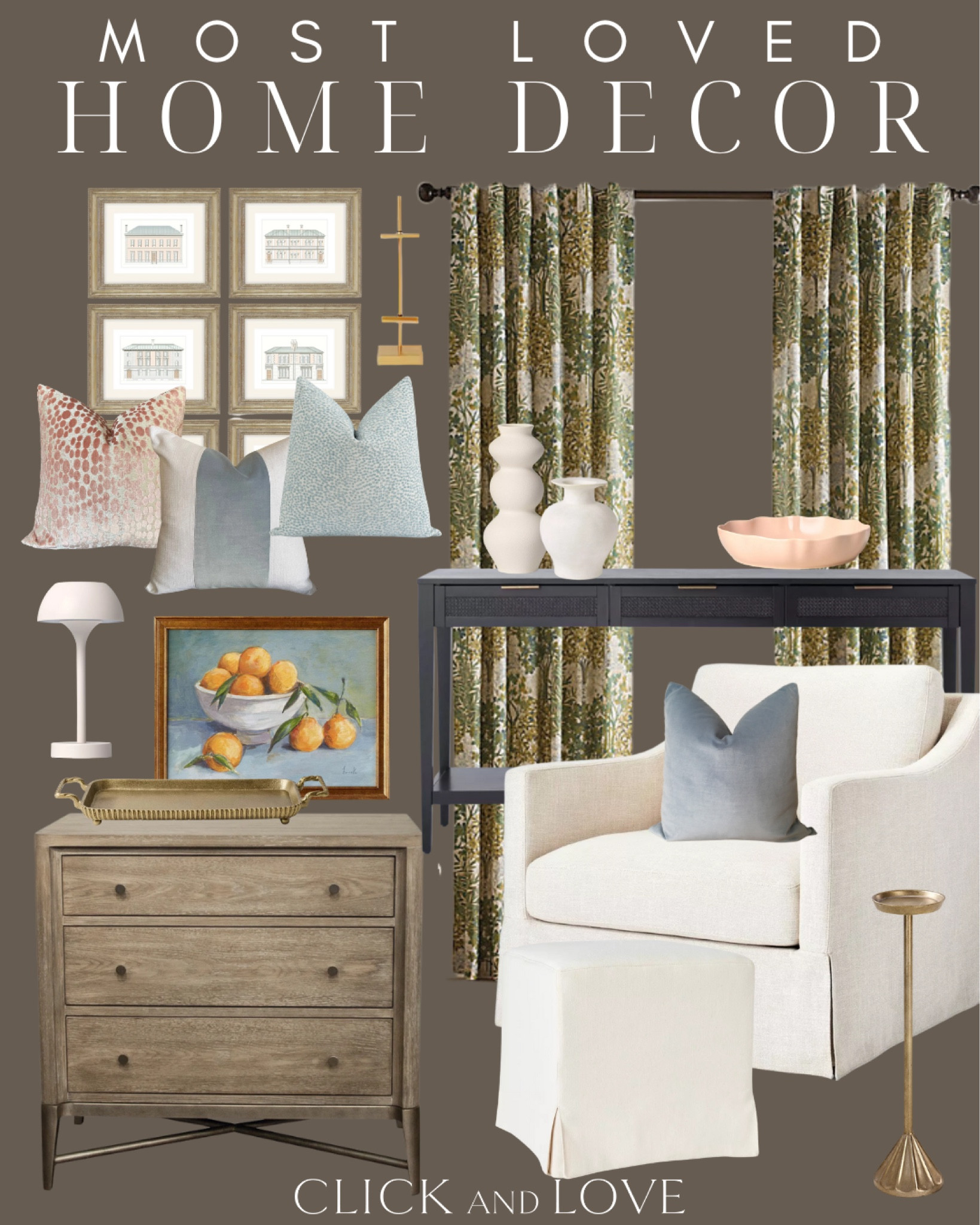 Most loved Home Decor finds from a mix of retailers! My favorite Ballard curtains made theist this week! Love how they elevate any space. 

Living room, bedroom, guest room, family room, spring style, Modern home decor, traditional home decor, budget friendly home decor, Interior design, shoppable inspiration, curated styling, beautiful spaces, classic home decor, style tip, look for less, designer inspired, vase, wall art, framed art, ottoman, art,dresser, nightstand, home accents, pillows, throw pillow, side table, beverage stand, accent chair, swivel, console, decorative tray, curtains, ballard designs, 

#LTKFamily #LTKHome #LTKStyleTip