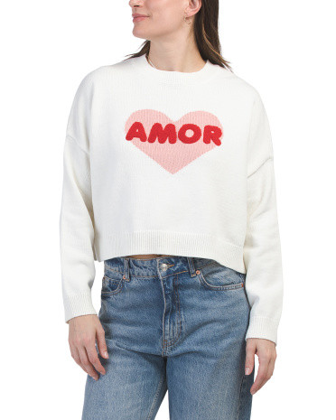 Long Sleeve Amor Sweater | TJ Maxx
