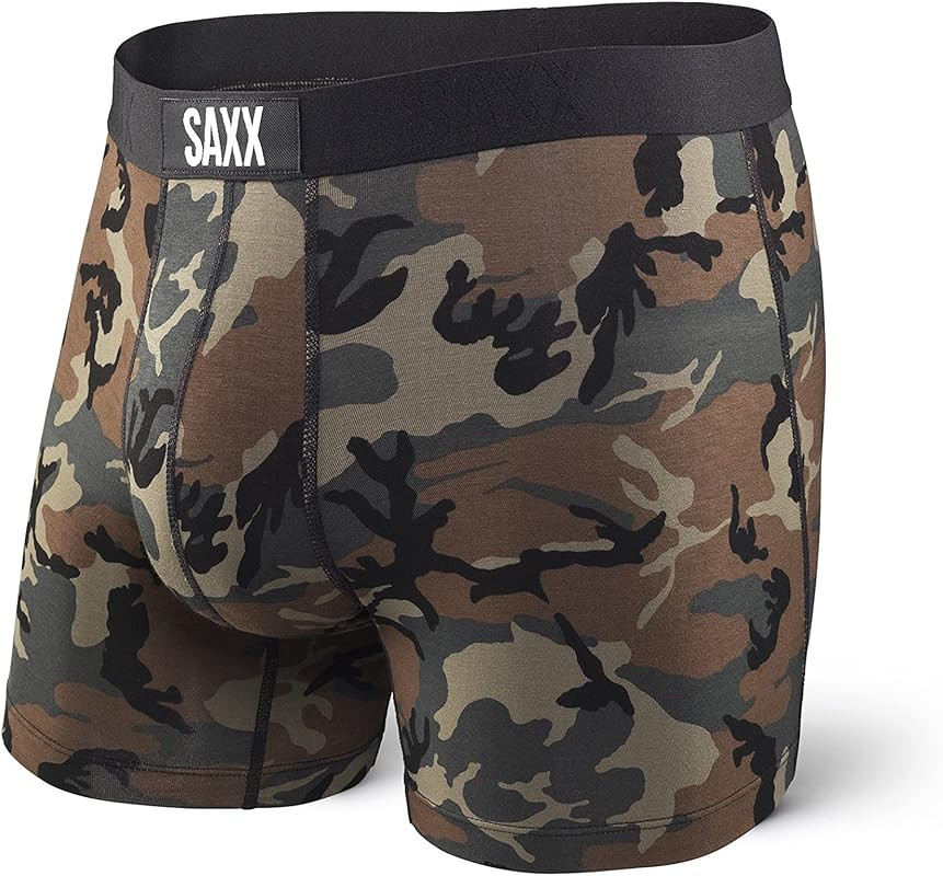 Saxx Men’s Underwear – Vibe Super Soft Boxer Briefs with Built-in Pouch Support, Underwear for Men | Amazon (US)