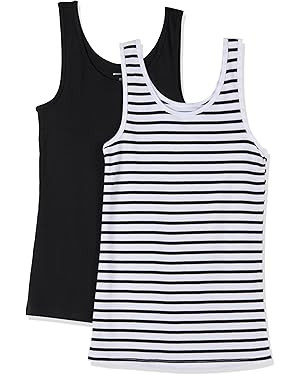 Amazon Essentials Women's Slim-Fit Tank, Pack of 2 | Amazon (US)