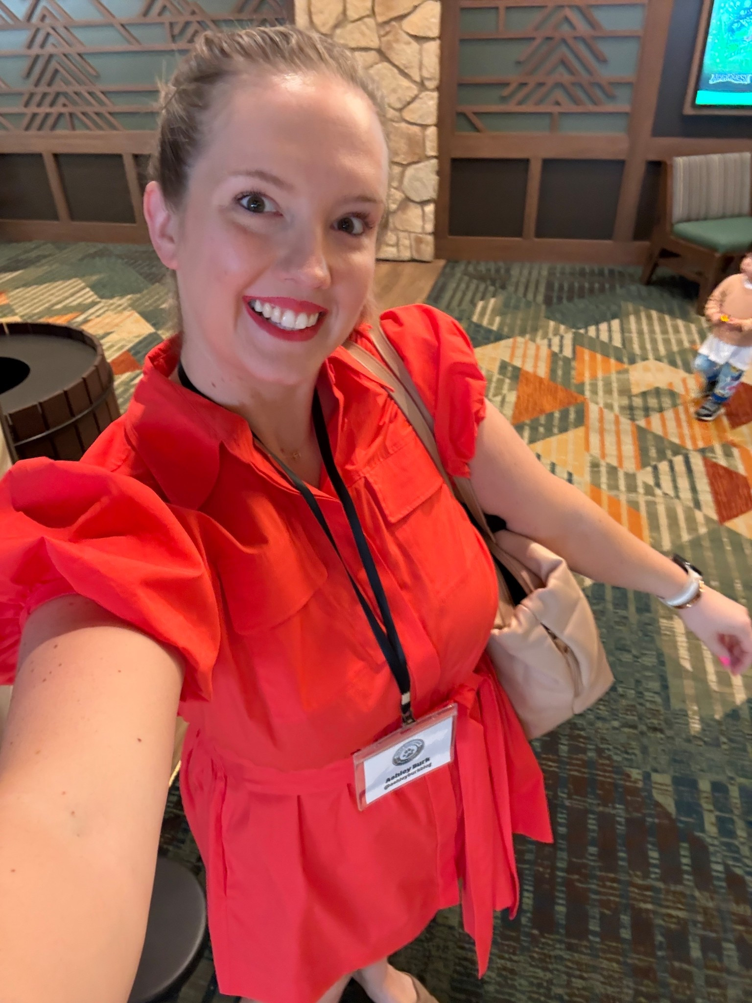 OBSESSED with this NEW release dress from Nordstrom. 😍 If warm tones suit you this mini shirt dress was perfect work wear for my business casual attire conference day. Got so many compliments and packing one single item for an outfit was clutch.

#LTKMidsize #LTKWorkwear #LTKSeasonal