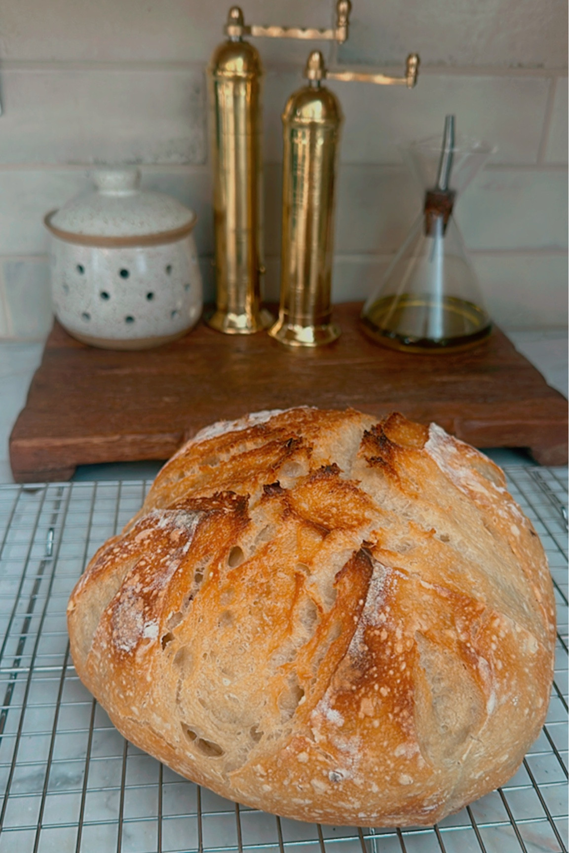 Practicing my sourdough before Thanksgiving and Christmas! 

Kitchen, baking, cooking, holidays, gold, decor, garlic keeper, styling 

#LTKHome #LTKHoliday #LTKStyleTip
