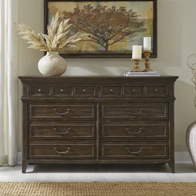 Trelawny 8 Drawer Dresser - Saddle Brown | Wayfair North America