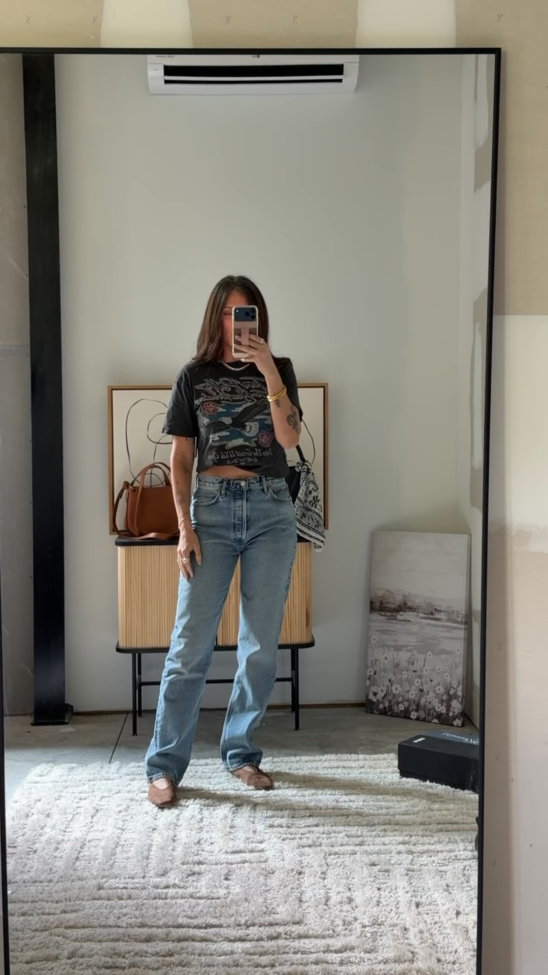 Wearing small tee and 27” jeans

#LTKSaleAlert #LTKOver40 #LTKSeasonal