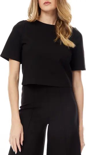 BY DESIGN Juliette Short Sleeve Ponte T-Shirt | Nordstromrack | Nordstrom Rack