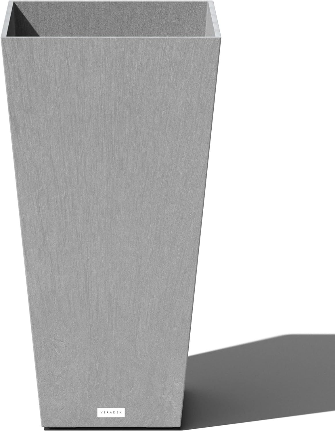 Veradek V-Resin Indoor/Outdoor Taper Planter (Light Grey, 30 inch) | Amazon (US)