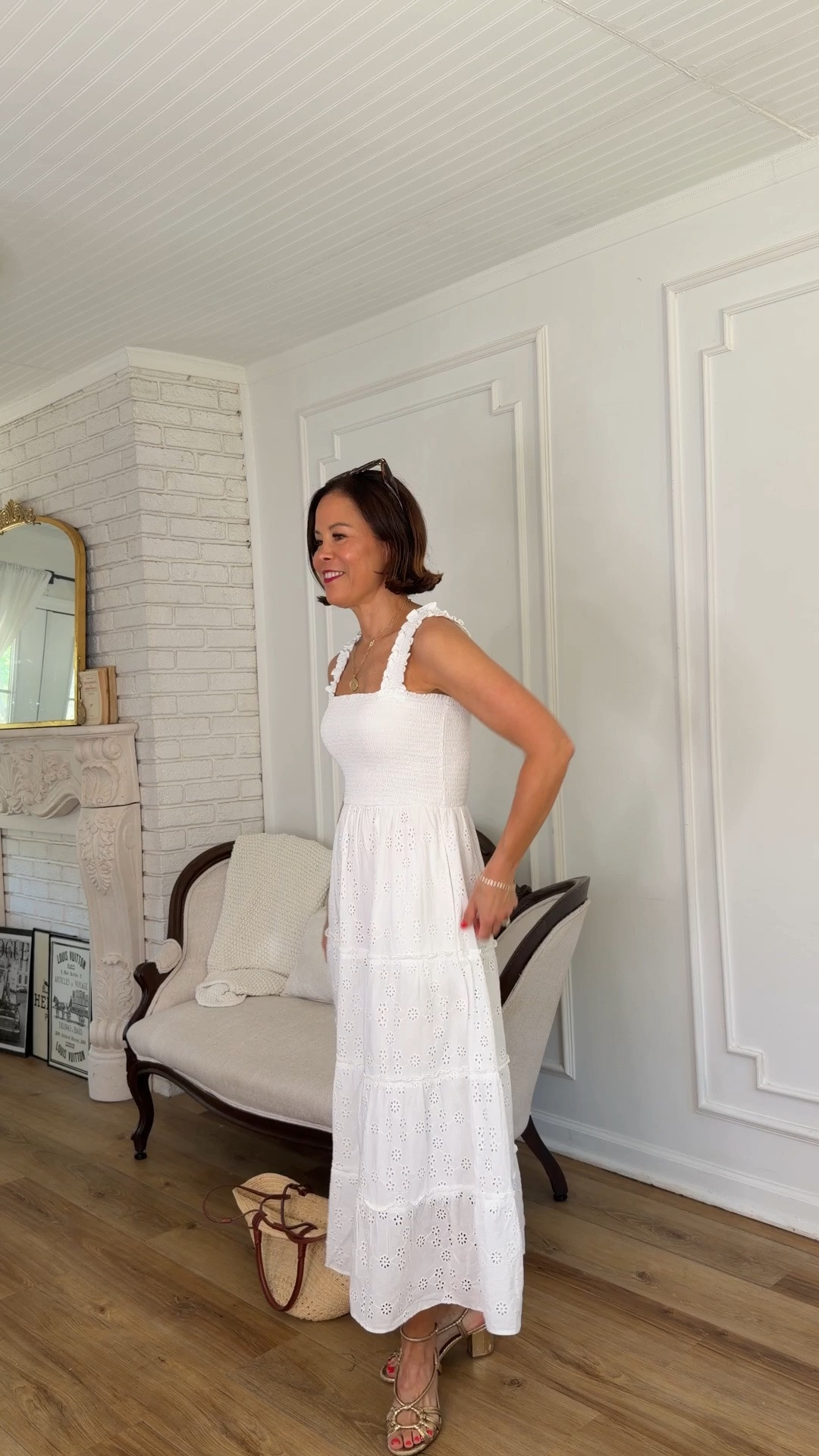 Easy and classic summer dresses with @Quince. Wearing a size small in the dress and linking other favorites. 

@Quince #quincepartner