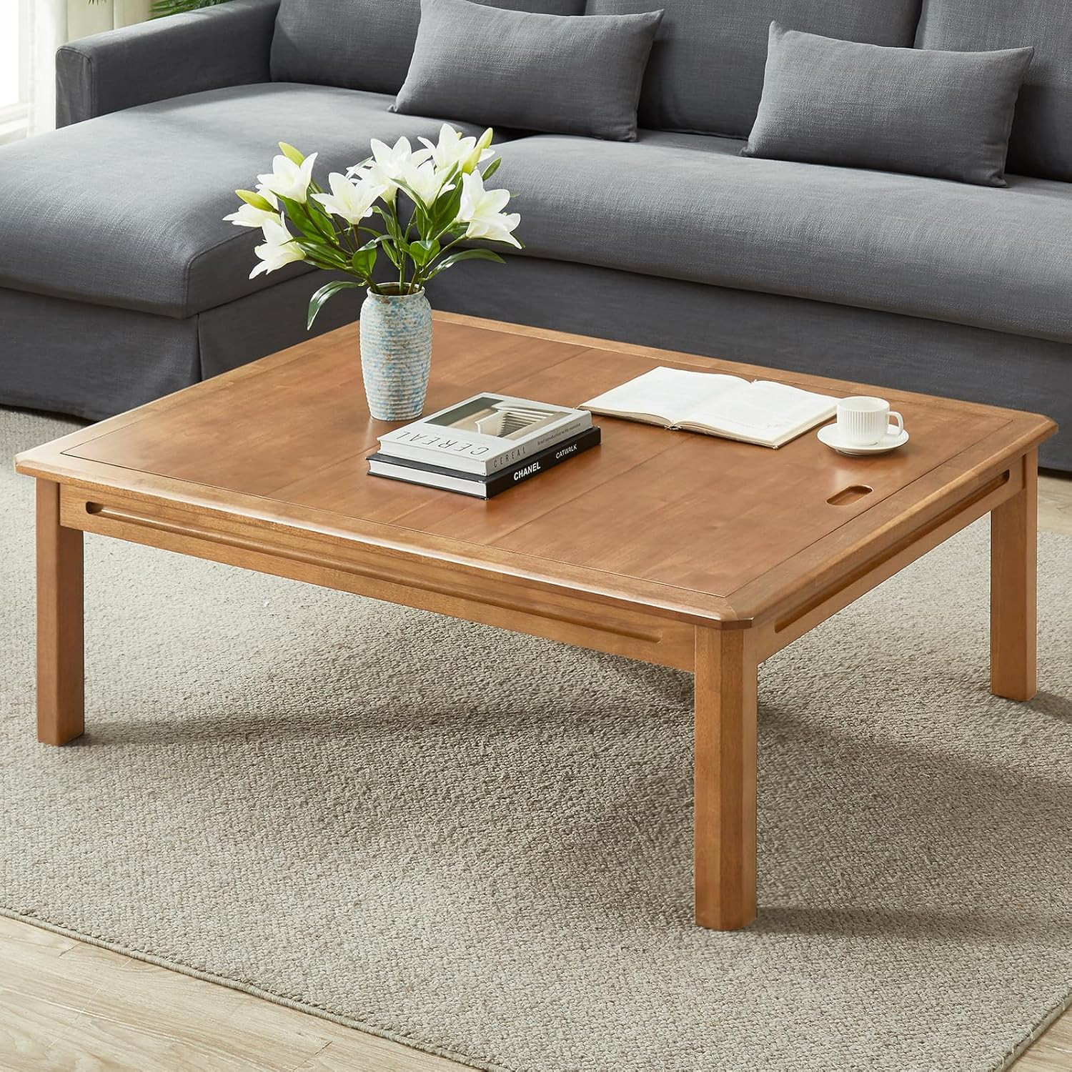 Board Game Coffee Table with Removable Table Top, Seats 4 Players with 3ft-7in x 2ft-9in Play Are... | Amazon (US)