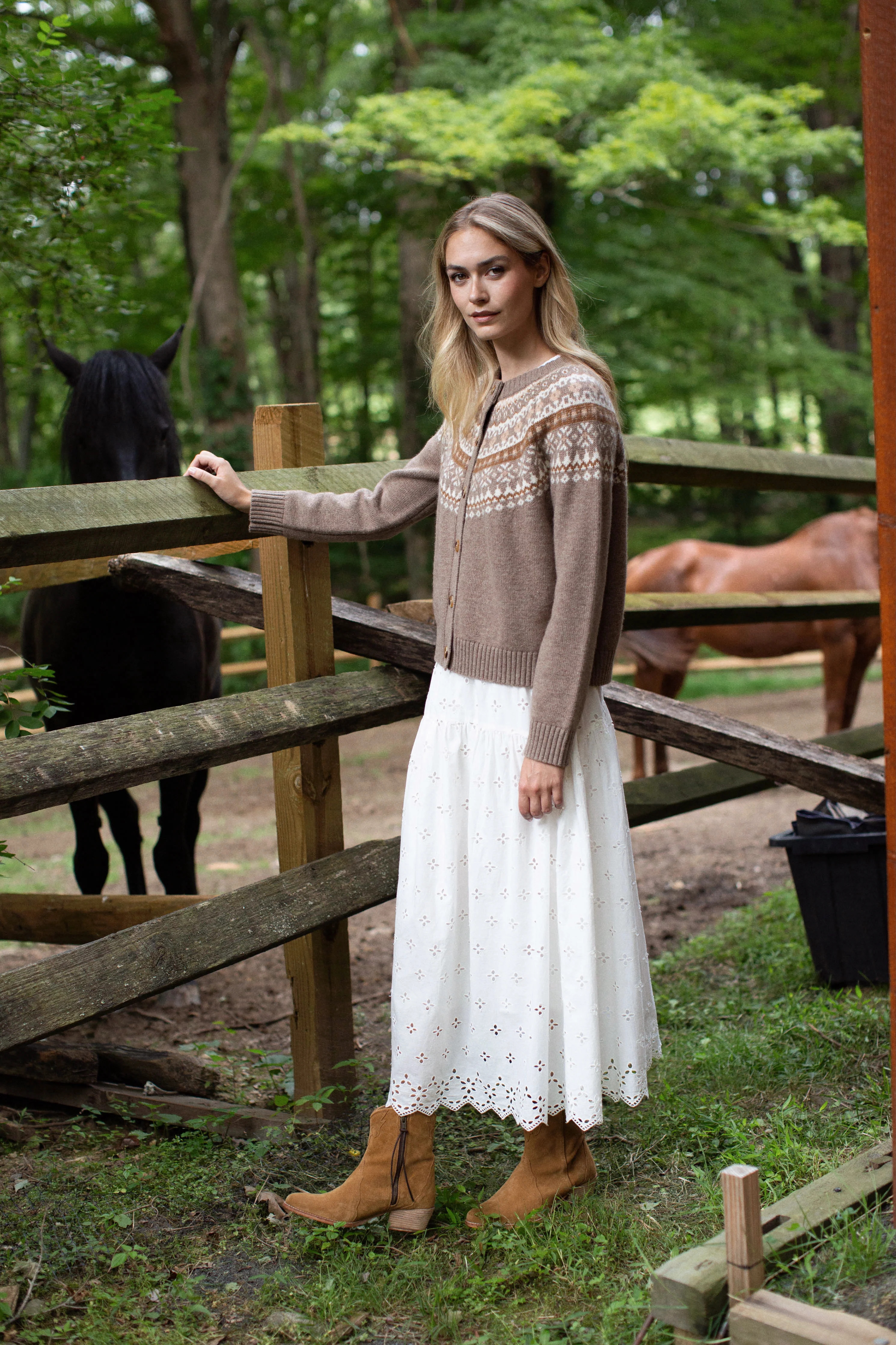 Louisa Skirt - White Eyelet SALE | Marea