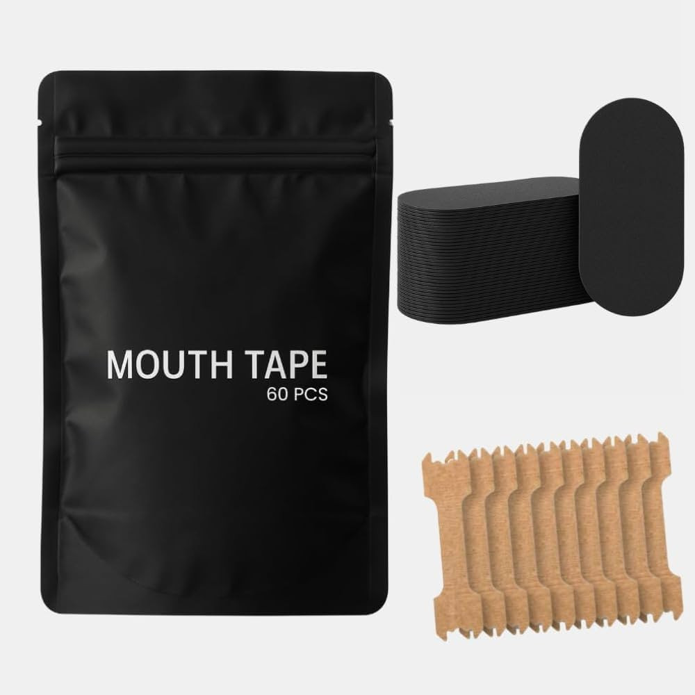 Mouth Tape for Sleeping – 60 Sleep Mouth Strips + 10 Nasal Strips | Comfortable Sleep Tape for ... | Amazon (UK)