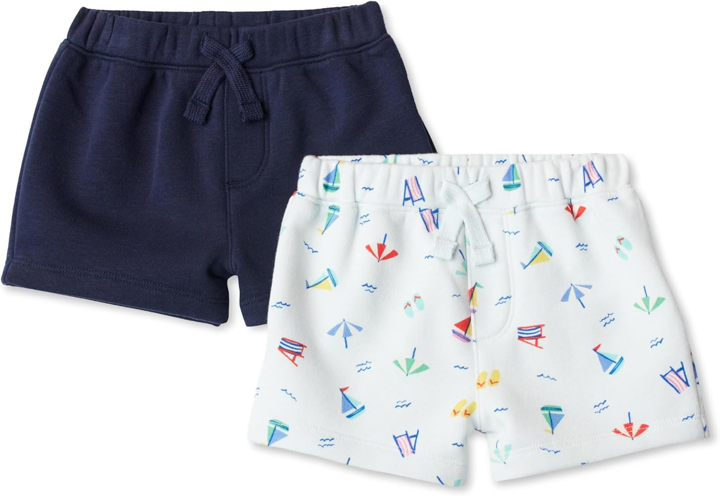 Amazon Essentials x Sofia Grainge Toddlers and Baby Boys' Pull-On Knit French Terry Shorts, Pack ... | Amazon (US)