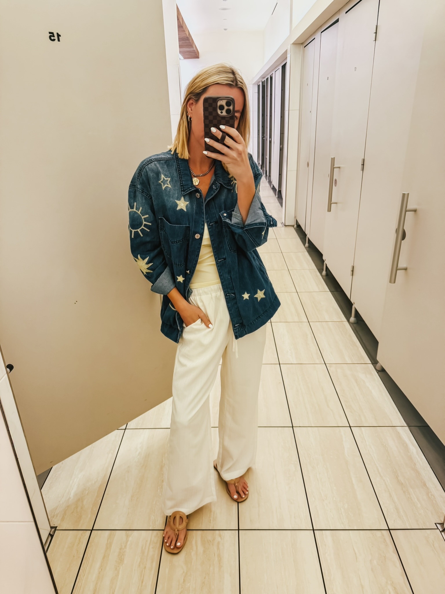 Free people look for less Jean jacket! Fits tts! 

#LTKSeasonal #LTKootd #LTKgrwm