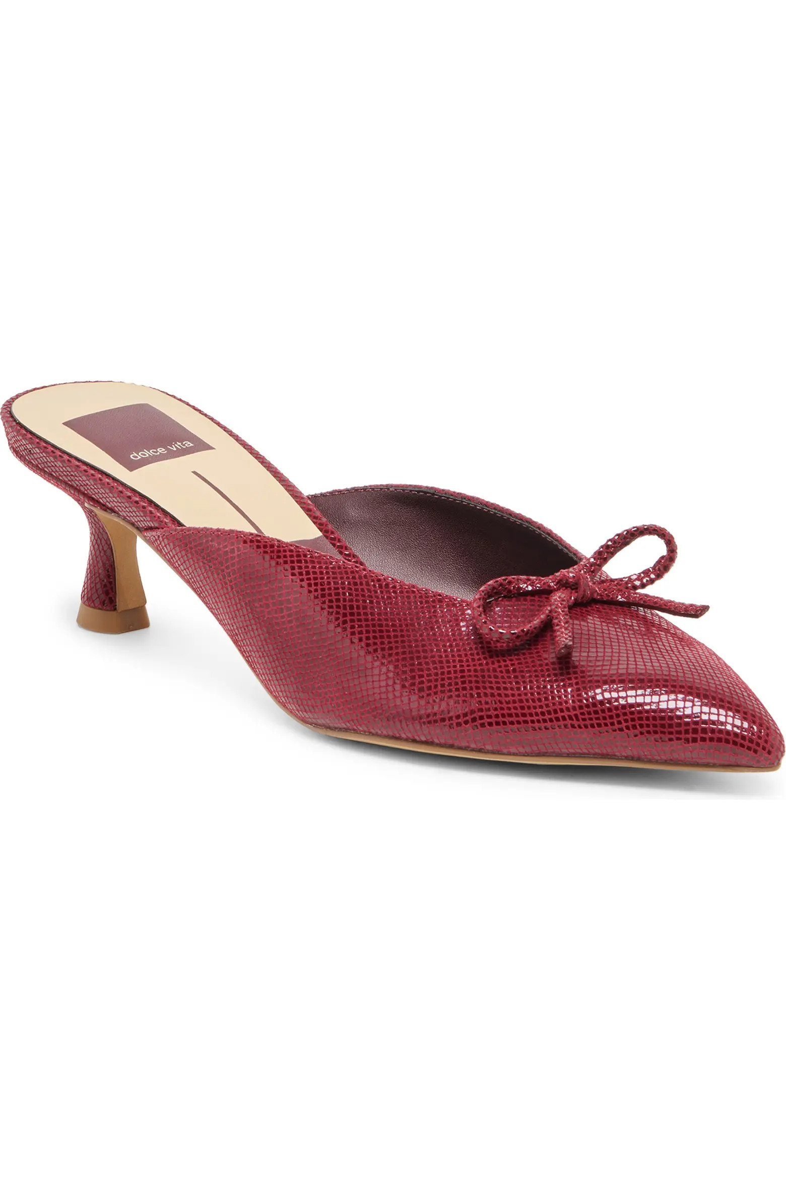 Cleo Pointed Toe Kitten Heel Mule (Women) | Nordstrom | Nordstrom