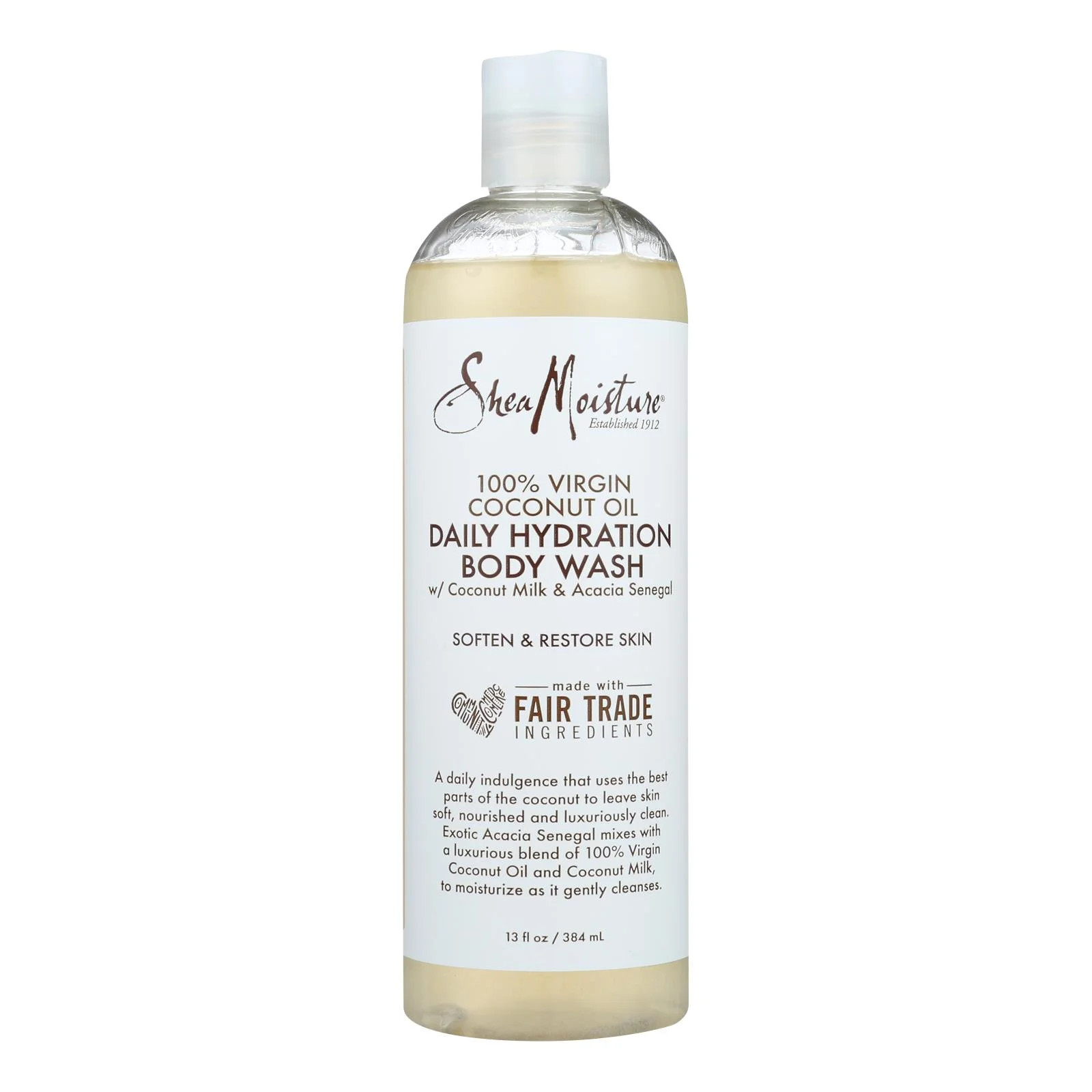 100% Virgin Coconut Oil Daily Hydration Body Wash by Shea Moisture for Unisex - 13 oz Body Wash -... | Walmart (US)