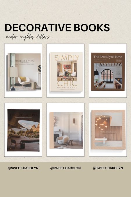 Coffee table books // Decorative books // Shelf decor 

#LTKFindsUnder100 #LTKHome