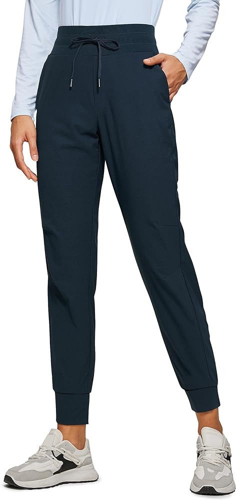 CRZ YOGA Athletic High Waisted Joggers for Women 27.5" - Lightweight Workout Travel Casual Outdoo... | Amazon (US)